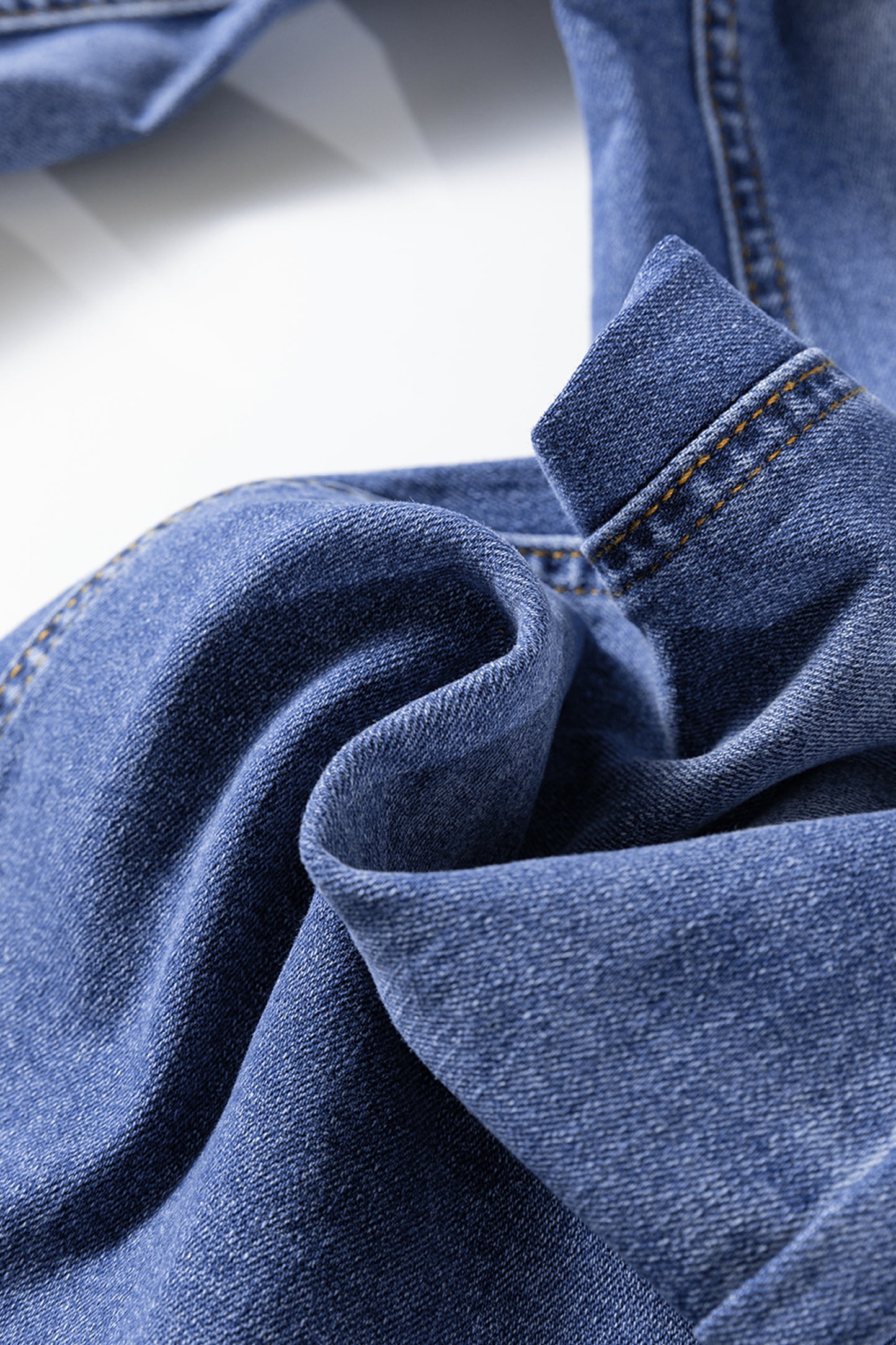 Myosotis Mid Rise Distressed Sneak Peek Straight Leg Jeans