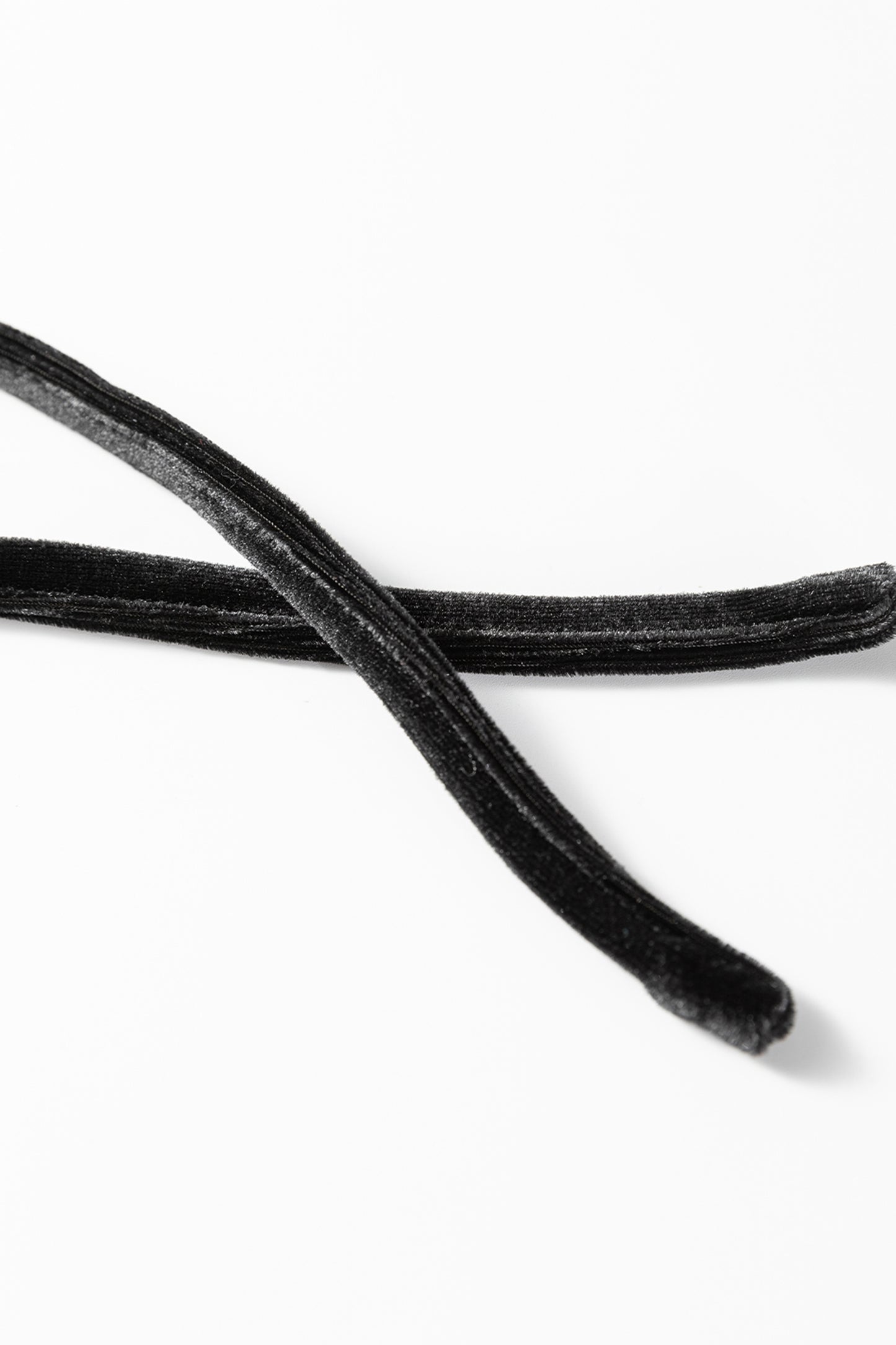 Black Shiny Velvet Drawstring High Waist Straight Leg Casual Pants